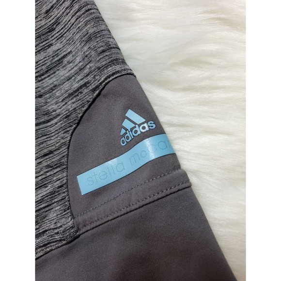 Adidas Stella McCartney Grey Capri Active Leggings Size Small - Picture 2 of 7